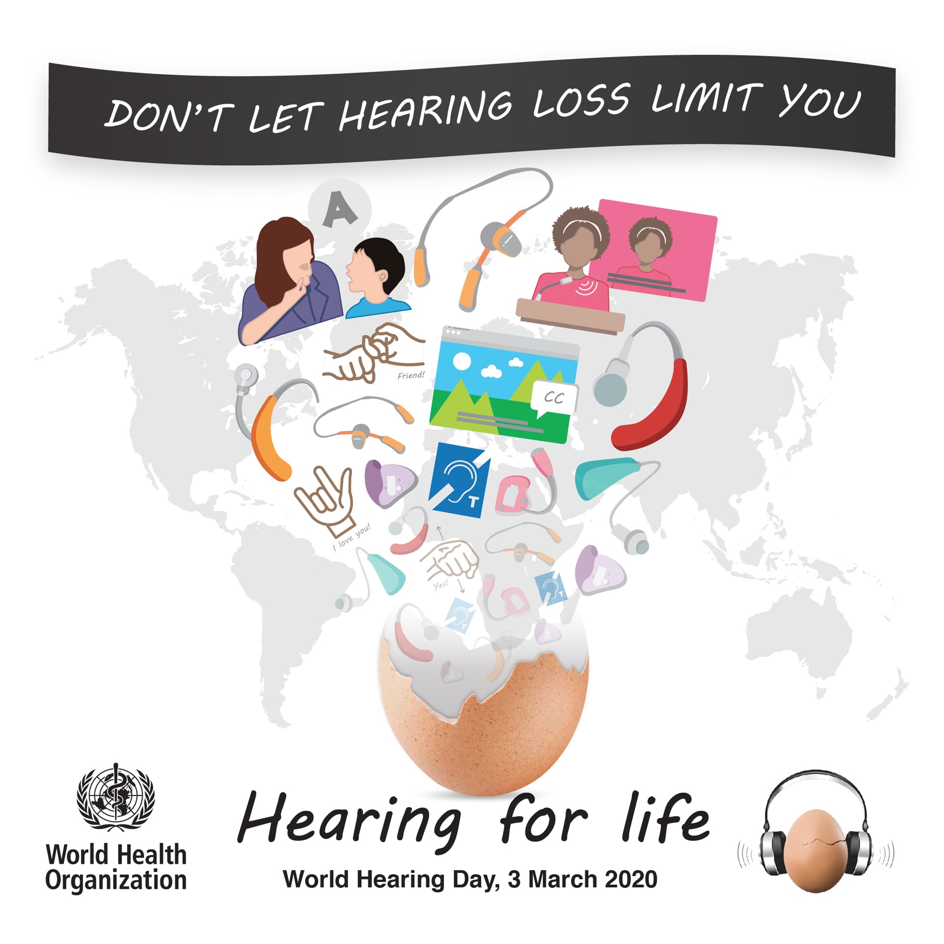 World Hearing Day 2020: Don't let hearing loss limit your, hearing for life